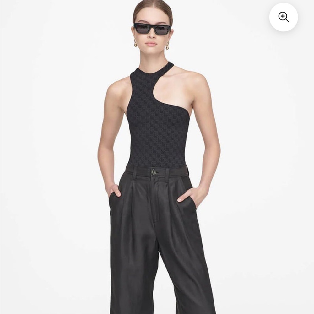 Anine Bing Black One-Piece Swimsuit